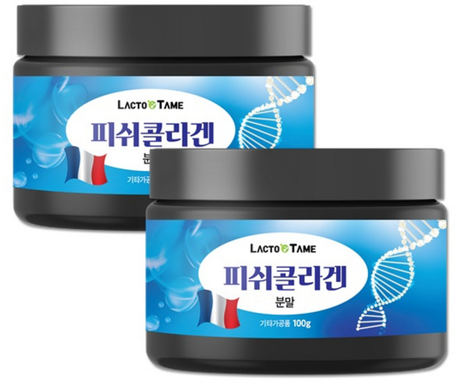 락토테미 피쉬콜라겐 분말, 100g, 2개