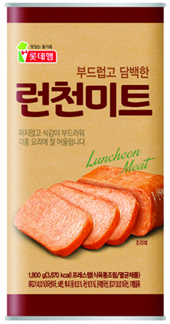롯데웰푸드 런천미트, 1.8kg, 1개