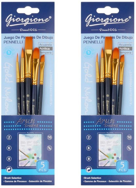 조르조네 미술용붓 세트, 5종, 2세트