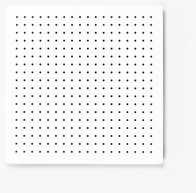 타공판 40x40cm, 1개, 화이트