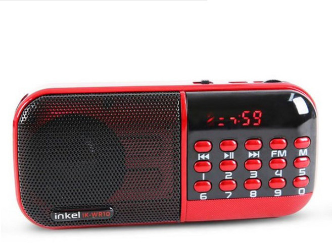 인켈 충전식 휴대용 효 라디오, IK-WR10, 레드