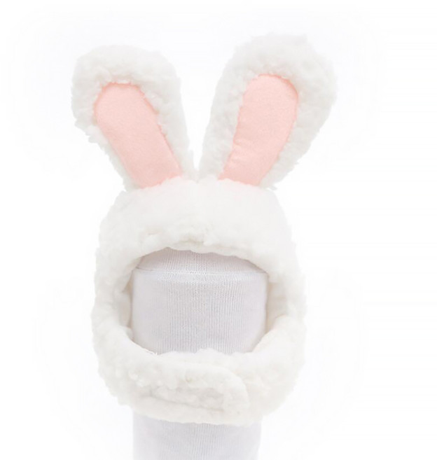 파스텔펫 동물 캐릭터 반려동물 모자, 흰토끼, 1개