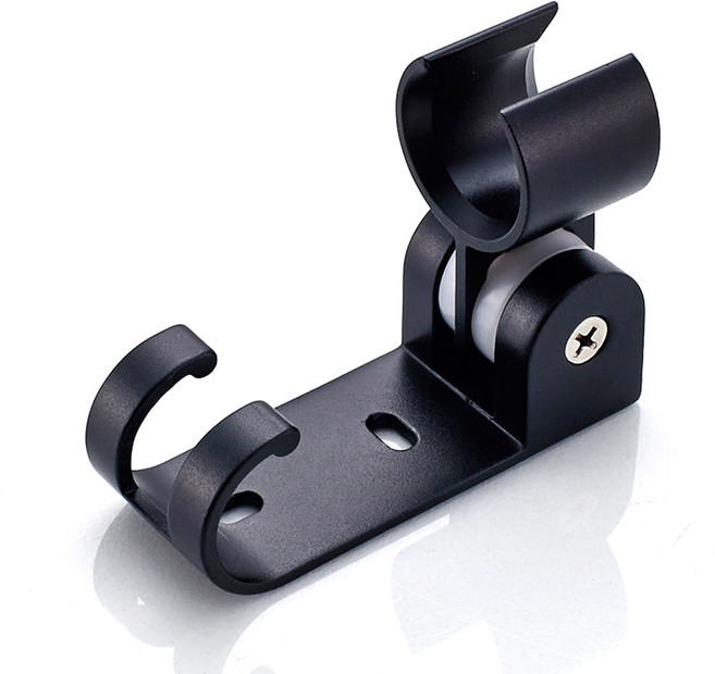 모나코올리브 메탈라인 샤워기 거치대 심플형, 1개, 블랙