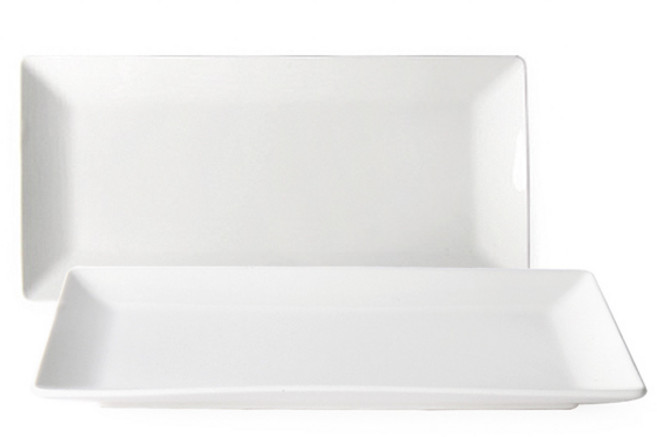 프렐류드 네오본 직사각 접시, 화이트, 2개