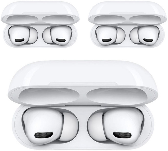 바나나랜드 철가루방지스티커, 에어팟프로2/프로, 투명(CLEAR), 3개