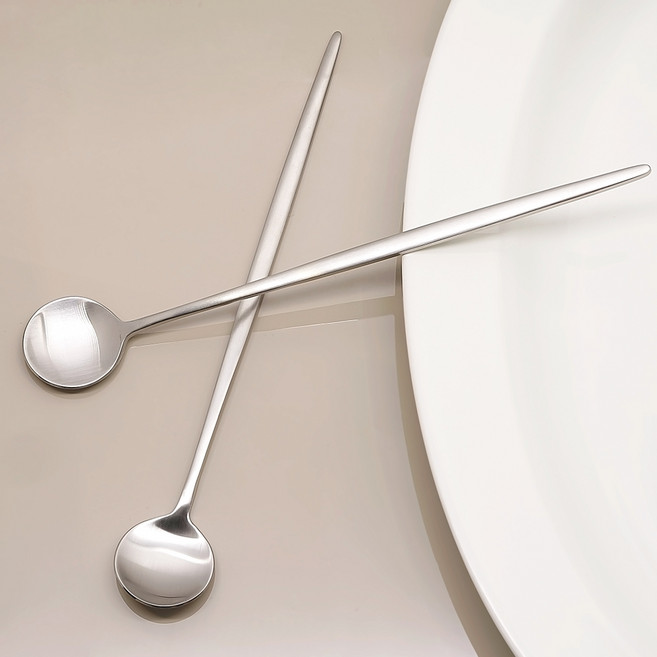 테이블아트 아벨라 무광실버 롱스푼, 2개