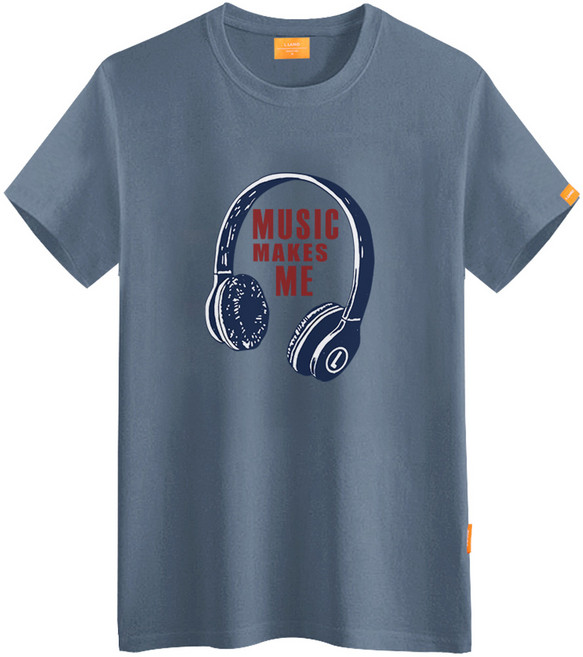 엘라모 헤드폰 반팔 티셔츠