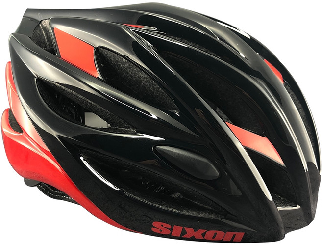 自行車頭盔, 黑色 紅色, 1個