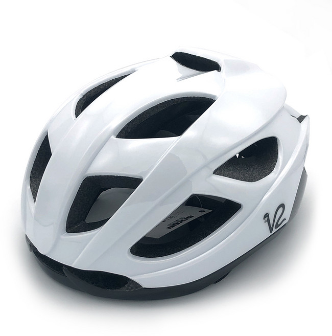 自行車安全帽, 白+黑