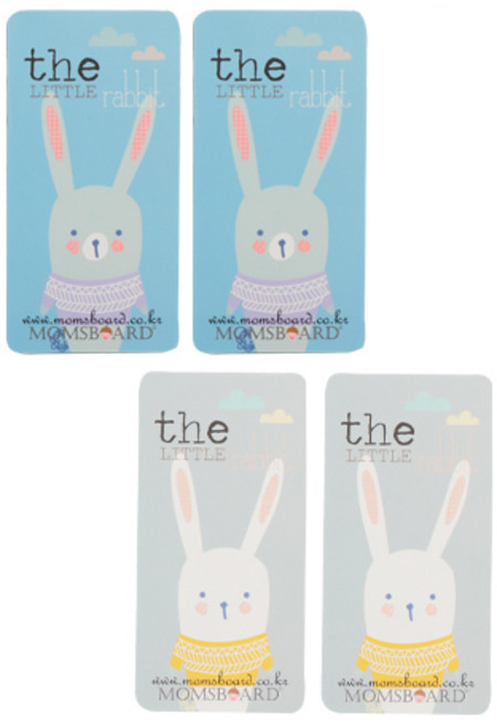 맘스보드 자석 지우개 2종 x 2p 세트, 리틀래빗