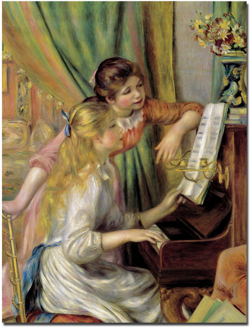 한아트 그림액자 피아노치는 소녀들 르누아르