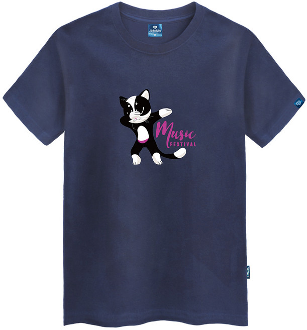 진마니아 춤추는고양이 라운드 반팔티 TS-367