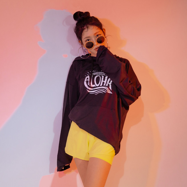 벤디스 몰디브 후드 래쉬가드 상의 C274 + 여성용 인케이스 비치팬츠 M612 세트