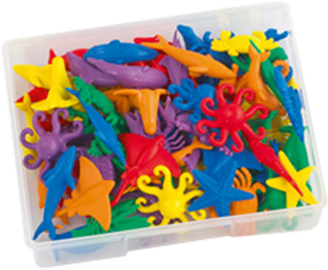 이디엑스에듀케이션 바다생물모형 수세기 놀이 13150C, 1세트