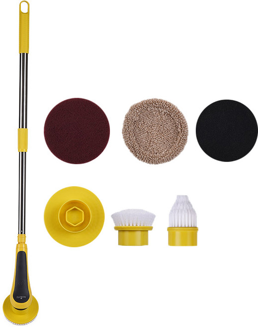 모리츠 다기능 무선 욕실청소기 MO-BCL700 + 브러쉬 6종 세트, 혼합색상