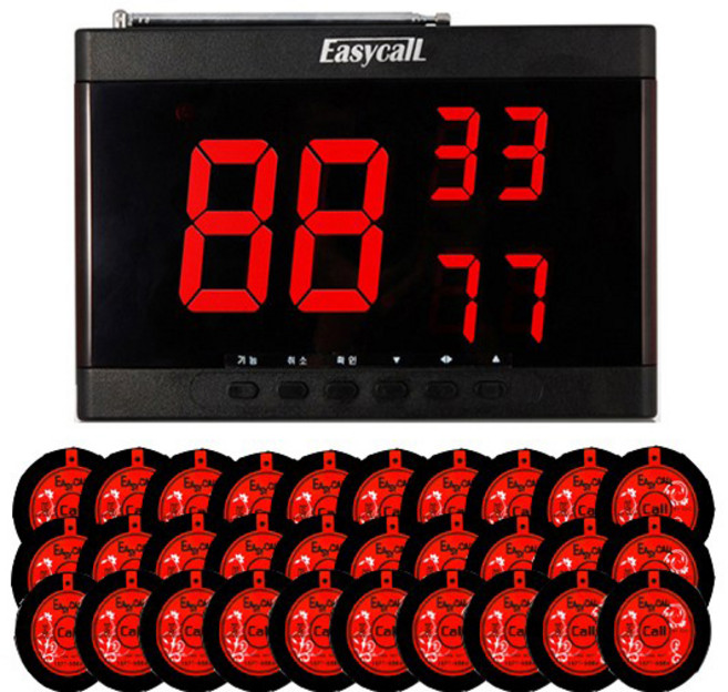 이지콜 3구 수신기 + 호출벨 30p 세트, 1세트