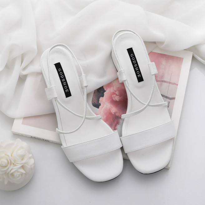 갓슈 여성용 골든힐 나엘 러버밴딩 샌들 5cm