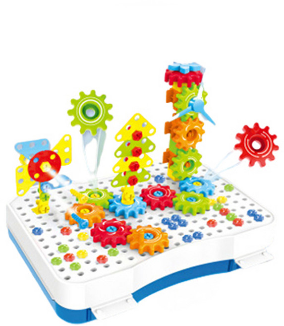 슈와츠코리아 드릴장난감 기어 공구놀이세트, 혼합색상, 1세트