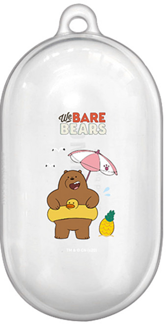 위베어베어스 썸머 갤럭시 버즈/버즈플러스 케이스, 썸머 그리즈