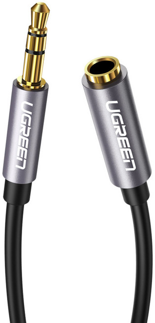 유그린 3.5mm 3극 스테레오 고급형 AUX 연장 케이블 2m, 혼합색상, 1개