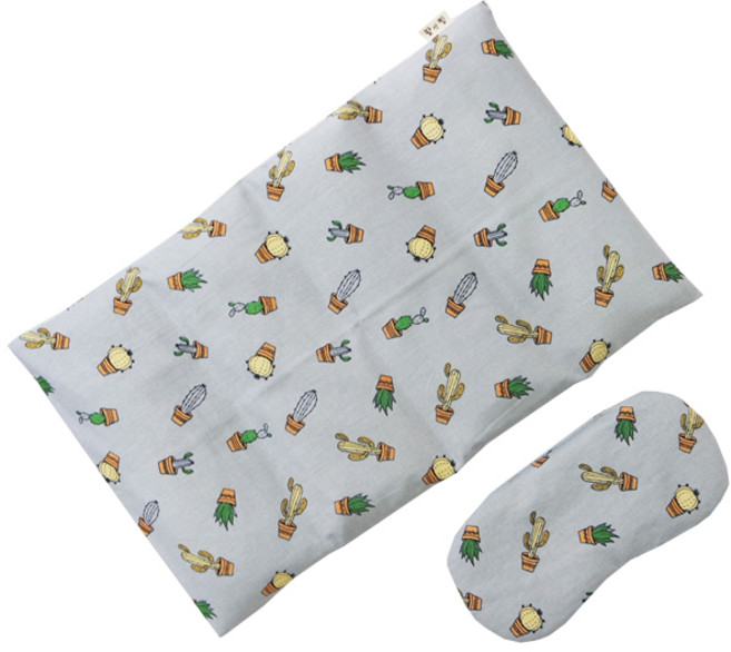 팥앤찜 현미 복부 찜질팩 + 커버 선인장 + 현미 눈 찜질팩 세트, 1세트