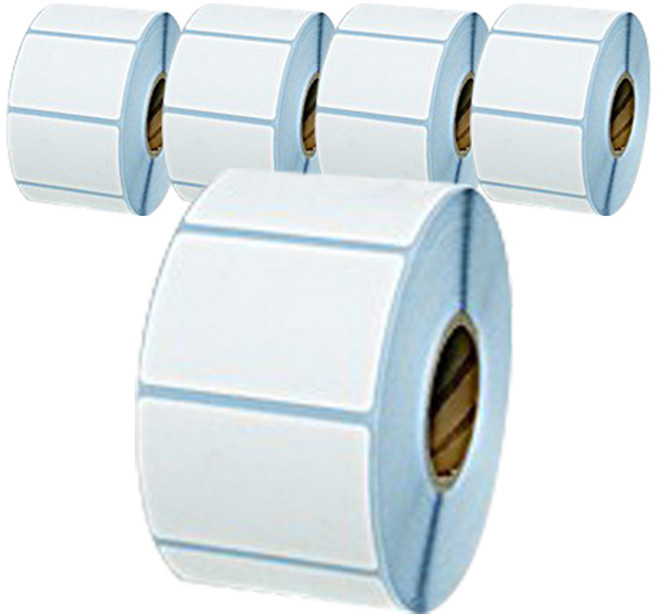 절취선 바코드 라벨 유포지 강접 6 x 4 cm, 1100칸, 5개