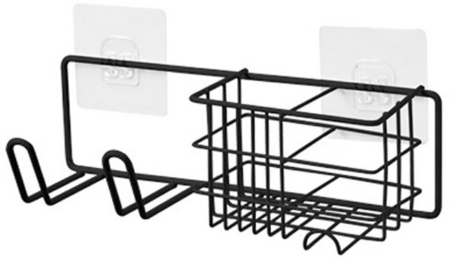 윈프라이스 다용도 드라이기 선반, 블랙, 1개