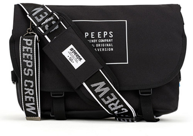 peeps essential 郵差包 light edit, 淺黑色