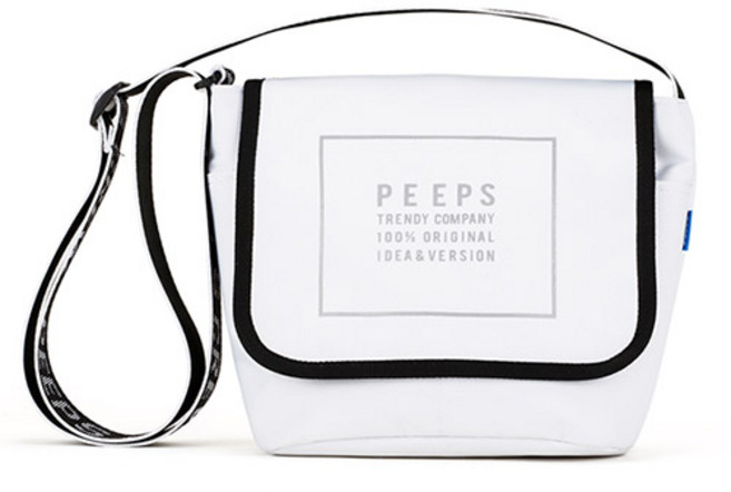 peeps reflect light mini 斜揹包, 白色