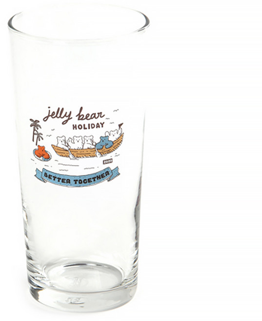 Dailylike Jelly Bear復古玻璃杯 435ml, 混合色, 1個