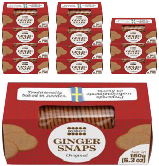 니오커스 진저스냅스 오리지널 쿠키, 12개, 150g