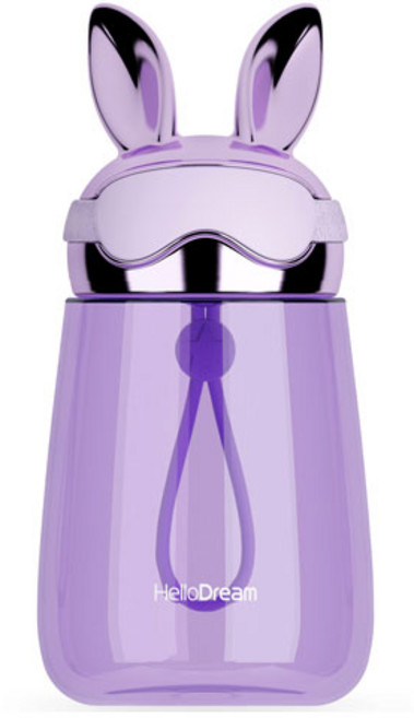 푸코 래빗 파일럿 보틀, 퍼플, 400ml, 1개