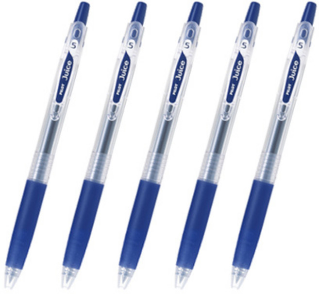 파이롯트 쥬스 젤잉크펜 0.38mm, 블루블랙, 5개