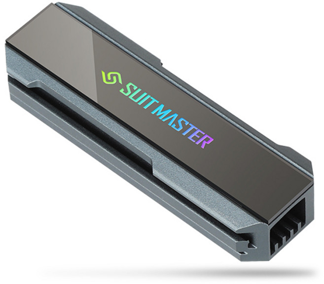 ABKO 2280 M2 SSD 專用 SUITMASTER 散熱片 AUTO RGB, 單一商品, 1個
