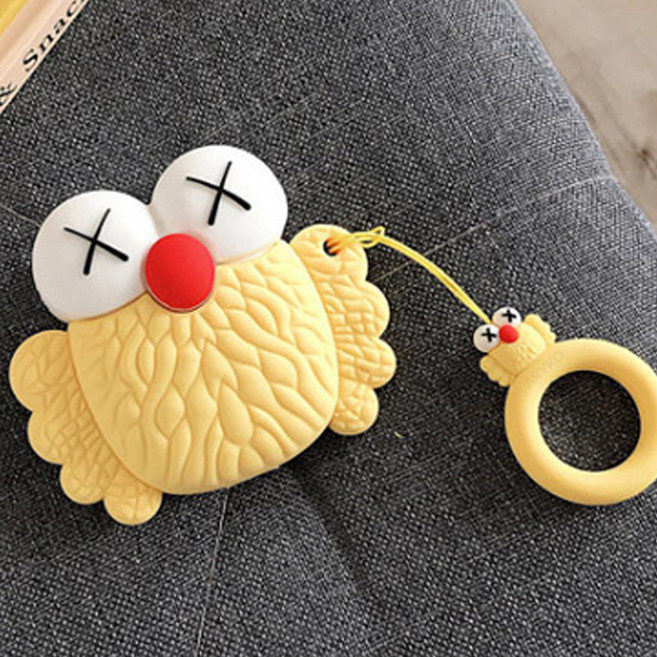 아리코 악동 몬스터 에어팟 케이스, 옐로우, 1개