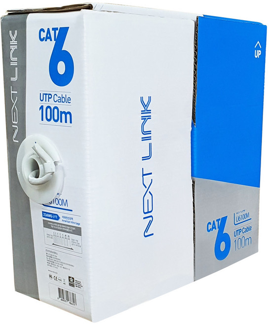 NEXT LINK UTP CAT.6 網路線 網際網路網路線 NEXTLINK-U6100M, 混合色, 1個, 100m