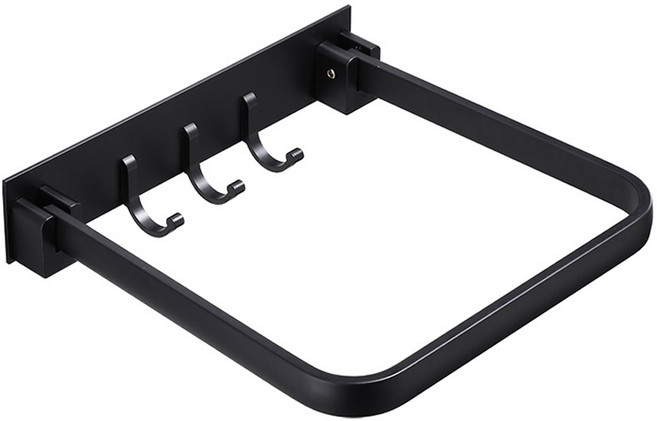 모나코올리브 메탈라인 폴딩 프레임 대야 거치대, 블랙, 1개