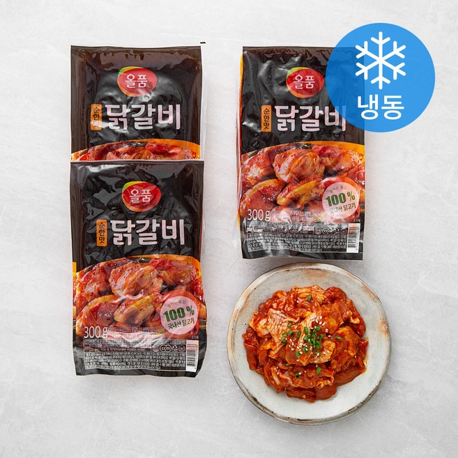 올품 닭갈비 순한맛 (냉동), 300g, 3개