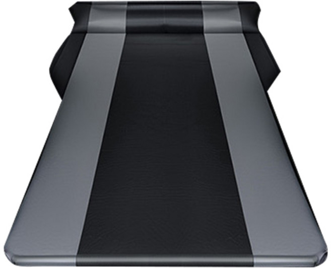 차량용 자동충전 에어 차박매트 + 보관가방 + 베게 충전 수동 에어펌프 + 고무밴드 2개, 컨텐츠 참조, 그레이