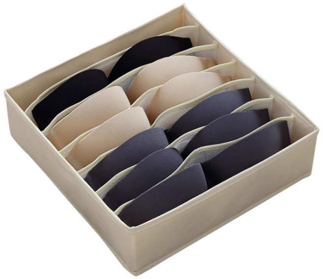 OON 속옷 양말 칸막이 서랍정리함 7칸, 옐로우, 1개