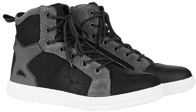 스코이코 인버스 플레쉬 레더 오토바이 부츠, 블랙