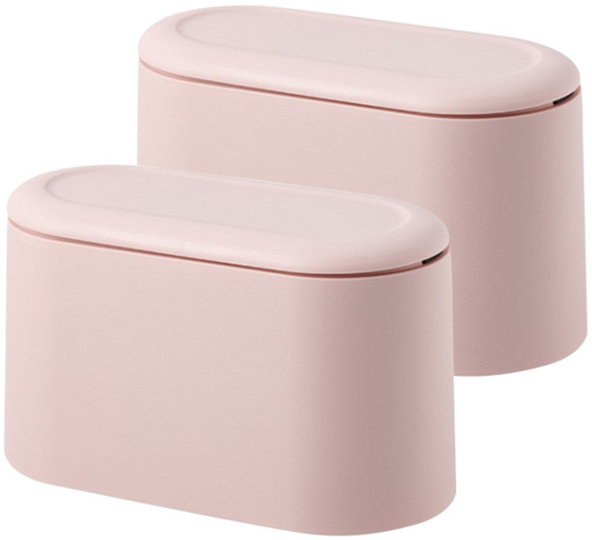 베리구즈 원터치 슬림 휴지통, 핑크