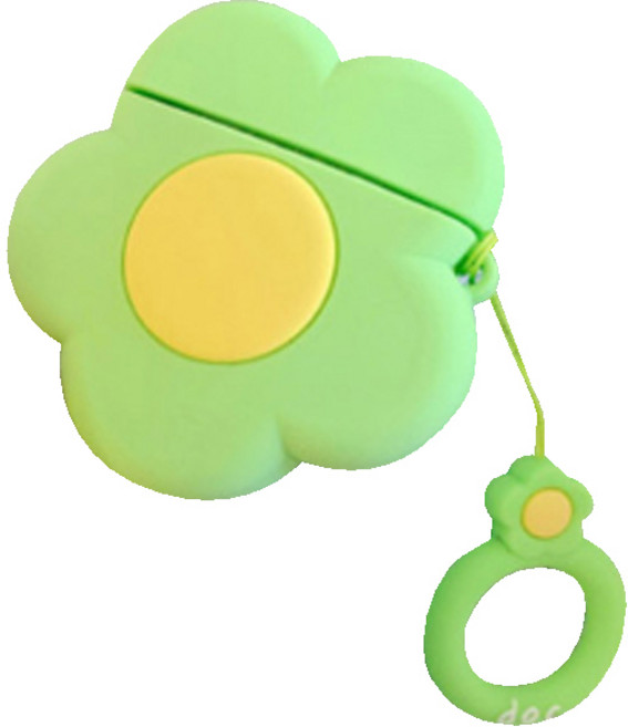 아리코 BIG 플라워 에어팟 케이스, 그린