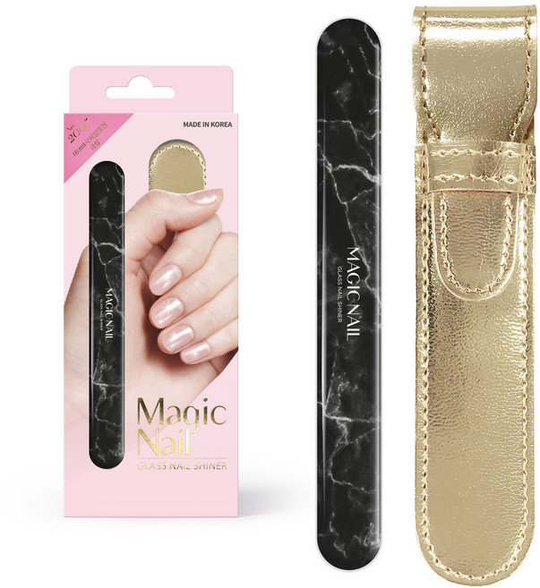 매직네일 글라스 네일 샤이너, N08 마블블랙, 1개
