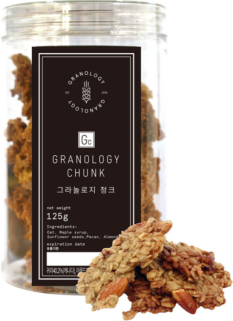 그라놀로지 청크 시그니처 그래놀라 쿠키, 125g, 1개