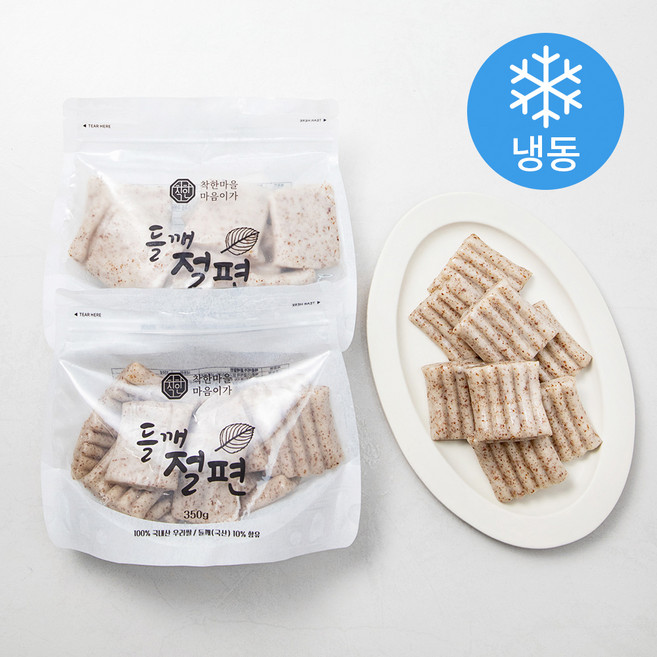 착한마을마음이가 들깨 절편, 350g, 1개입, 2개