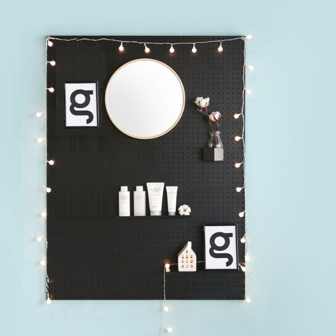 타공판닷컴 인테리어 대형 타공판 800x1000mm, 1개, 블랙