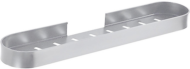 모나코올리브 메탈라인 라운딩 멀티선반 심플형 40cm + 실란트픽스, 실버, 1세트