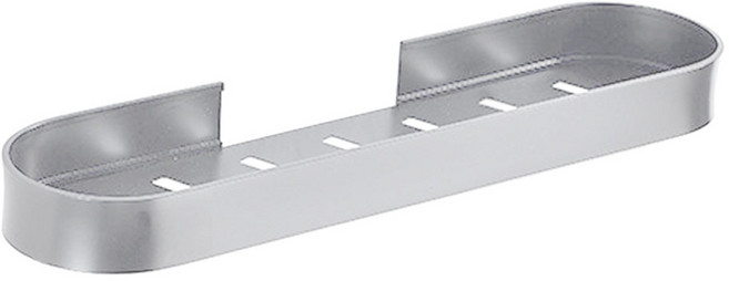 모나코올리브 메탈라인 라운딩 멀티선반 심플형 30cm + 실란트픽스, 실버, 1세트