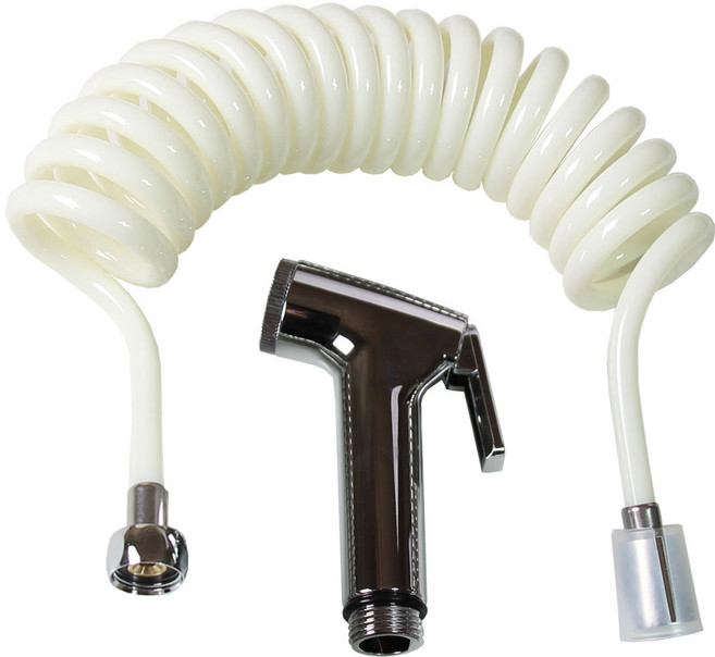 샤워프렌드 코일 호스 3m + 신형건 1세트, 실버